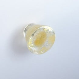 Pomello per mobile vetro pulegoso ambra Metal Style