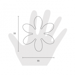 Pomello per mobile Metal Style flower 2