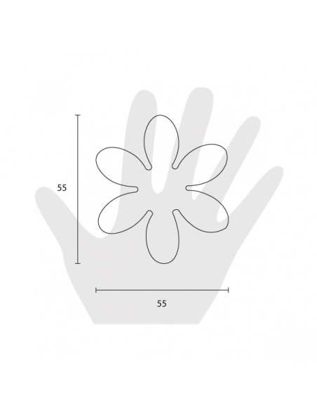 Pomello per mobile Metal Style flower disegno
