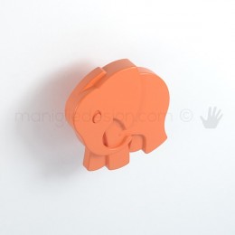 Pomello per mobile Metal Style elefante