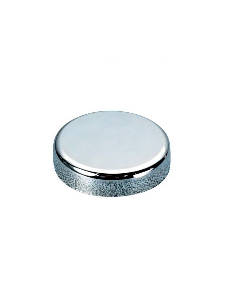 Placchetta copriscatolina tonda cromata Salice P2CTA06 per cerniera per anta in vetro