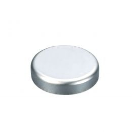 Placchetta copriscatolina tonda argento satinato Salice P2CTA09 per cerniera per anta in vetro