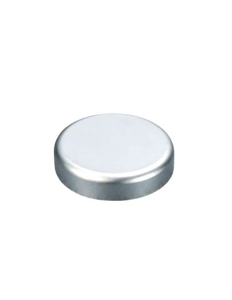 Placchetta copriscatolina tonda argento satinato Salice P2CTA09 per cerniera per anta in vetro