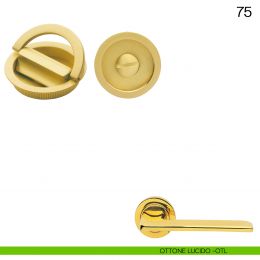 Maniglia incasso tonda con nottolino ad anello Manital art.75 2