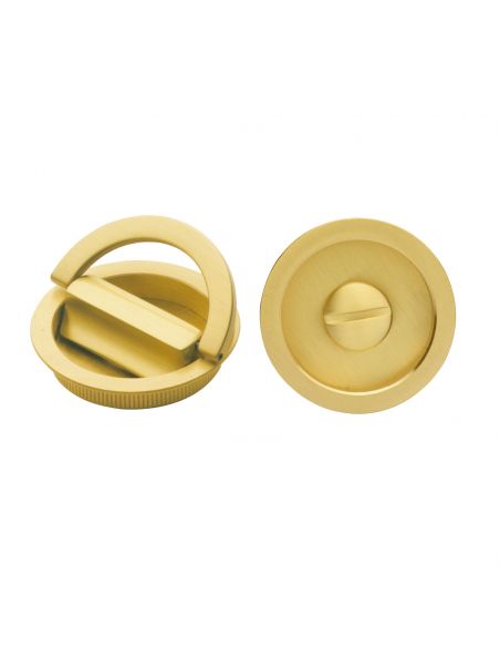 Maniglia incasso tonda con nottolino ad anello Manital art.75