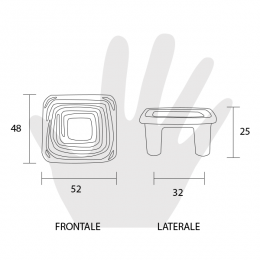 Pomello per mobile Metal Style 2