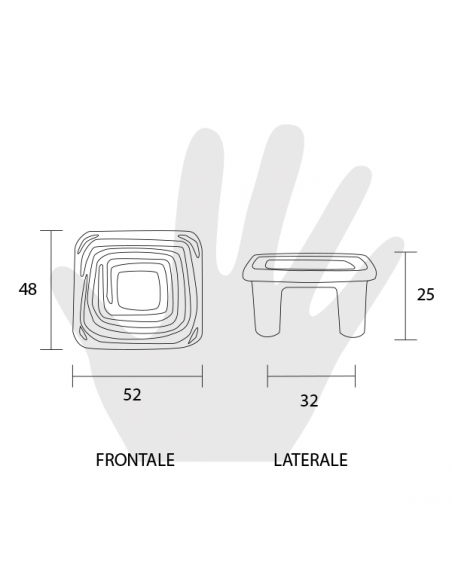 Pomello per mobile Metal Style disegno