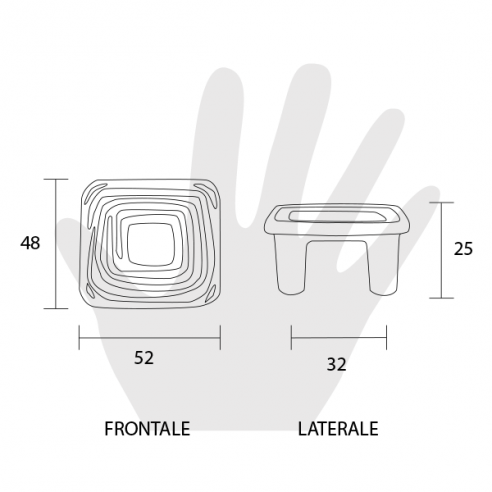 Pomello per mobile Metal Style disegno