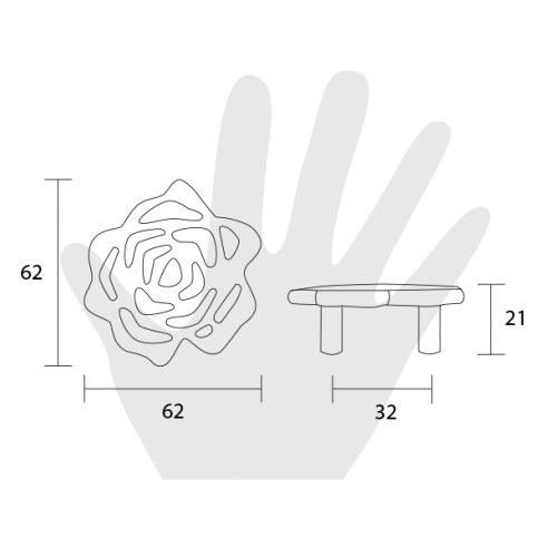 Maniglia per mobile Metal Style disegno