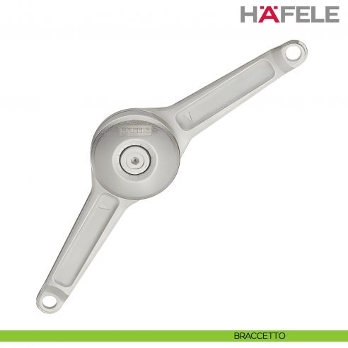 Supporto per anta a ribalta Kessebohmer Huwil Hafele Duo standard distanza dal bordo 28 mm - braccetto
