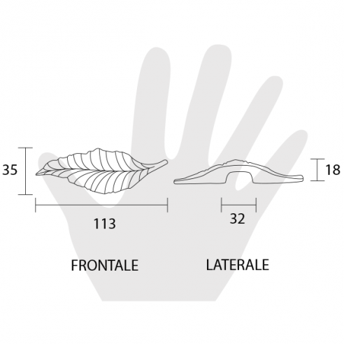 Maniglia per mobile Metal Style disegno
