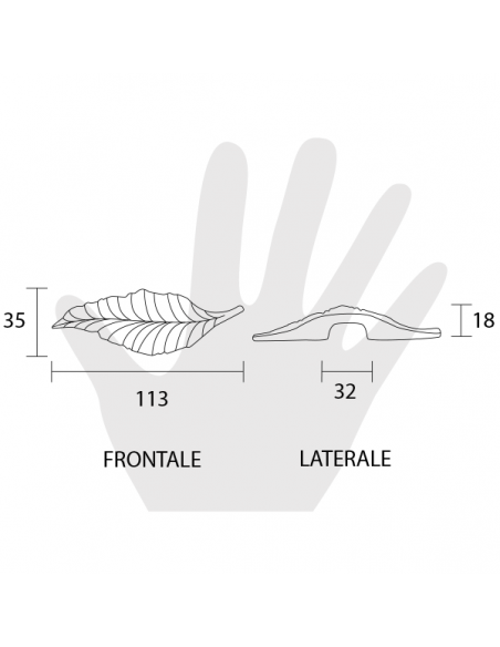 Maniglia per mobile Metal Style disegno