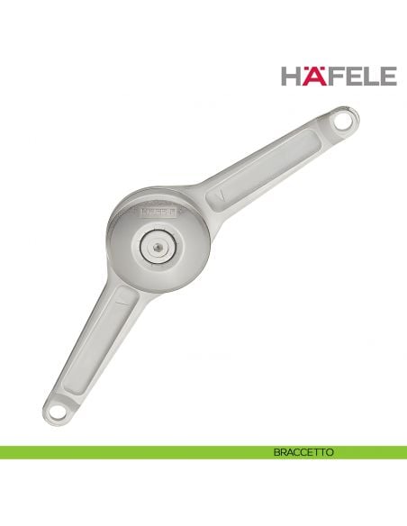 Supporto per anta a ribalta Kessebohmer Huwil Hafele Duo standard distanza dal bordo 37 mm - braccetto
