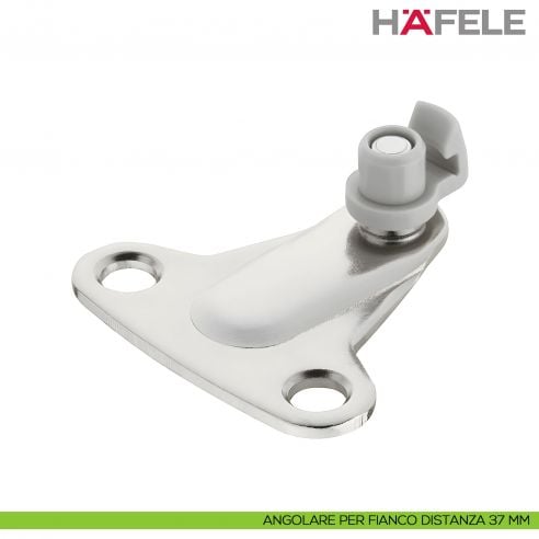 Supporto per anta a ribalta Kessebohmer Huwil Hafele Duo standard distanza dal bordo 37 mm - angolare per fianco