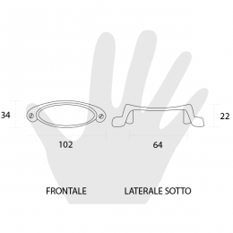 Maniglia per mobile Metal Style 2
