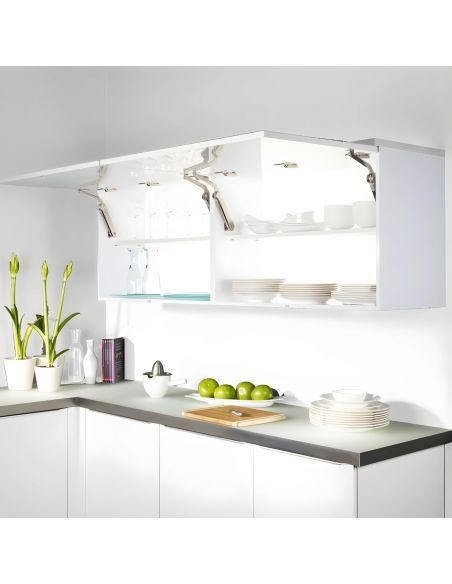 Snodo per anta a ribalta Kessebohmer Huwil Hafele Maxi Modello C distanza dal bordo 37 mm