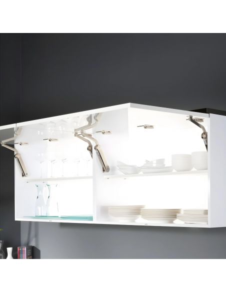 Snodo per anta a ribalta Kessebohmer Huwil Hafele Maxi Modello C distanza dal bordo 37 mm