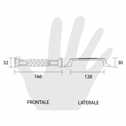 Maniglia per mobile Metal Style 2