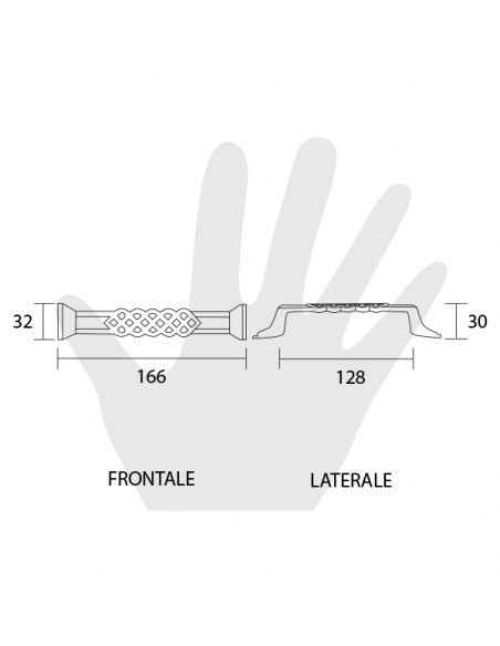 Maniglia per mobile Metal Style disegno
