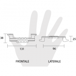 Maniglia per mobile Metal Style 2