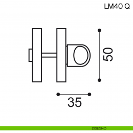 Nottolino per porta Manital LM 40 Q 2