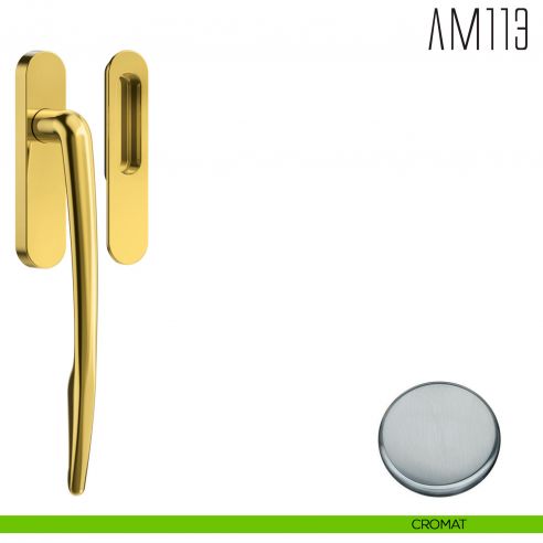 Maniglione per alzante scorrevole AM113 singolo Colombo Design cromat