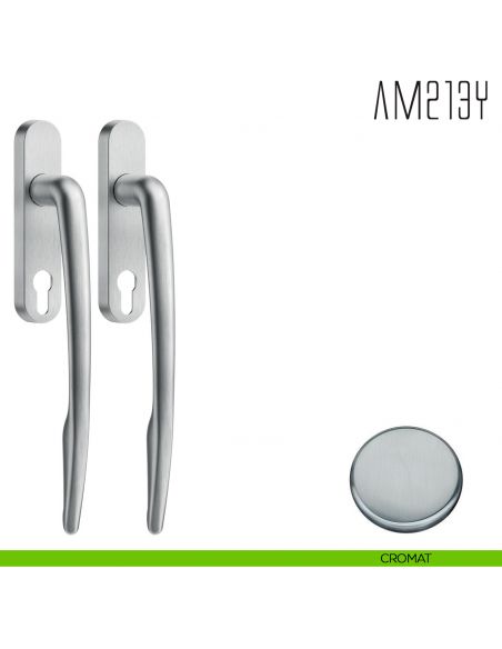 Maniglione per alzante scorrevole AM213 Y accoppiato Colombo Design cromat