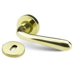 Maniglia per porta Giada ottone lucido 2