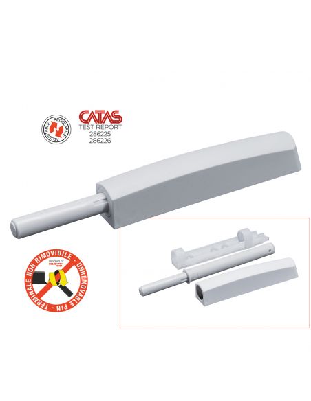 Cricchetto a scatto regolabile M-PUSH con paracolpo corsa mm.37 Maco 0499