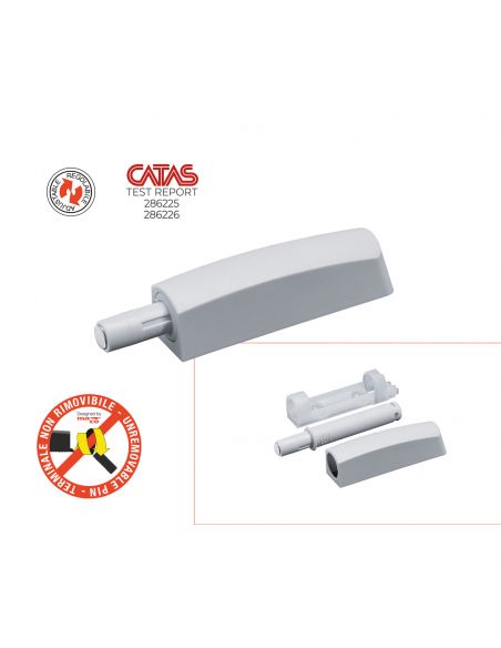 Cricchetto a scatto regolabile M-PUSH con magnete corsa mm.14 Maco 0496