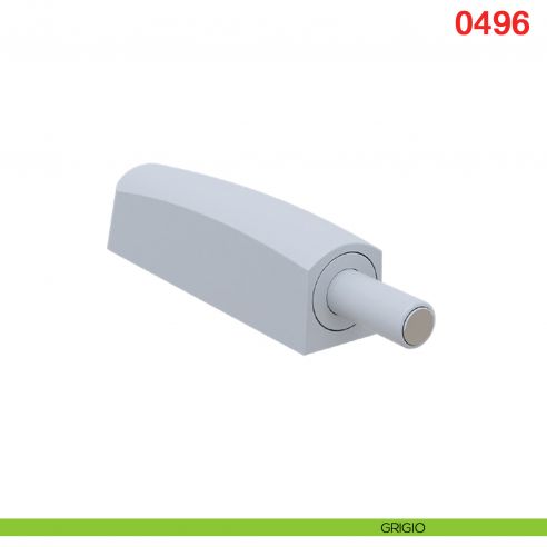 Cricchetto a scatto regolabile M-PUSH con magnete corsa mm.14 Maco 0496 - grigio