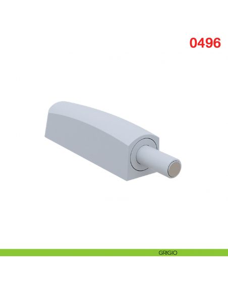 Cricchetto a scatto regolabile M-PUSH con magnete corsa mm.14 Maco 0496 - grigio