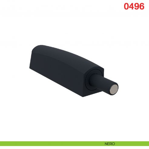Cricchetto a scatto regolabile M-PUSH con magnete corsa mm.14 Maco 0496 - nero