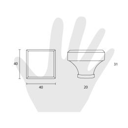 Pomello per mobile ceramica Crequelè Metal Style 2