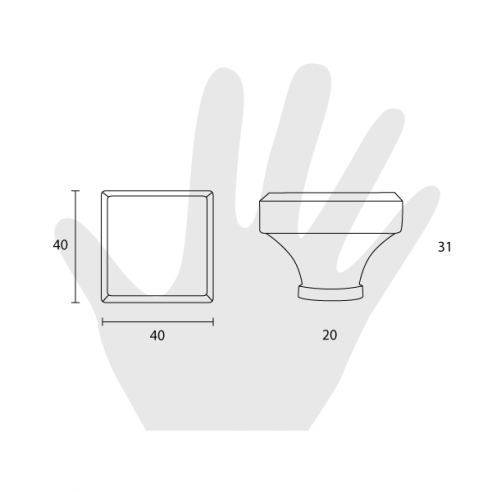 Pomello per mobile ceramica Crequelè Metal Style disegno
