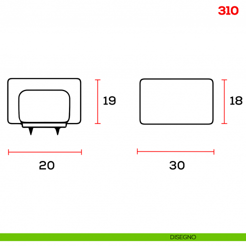 Pomolo per mobile 310 Mital