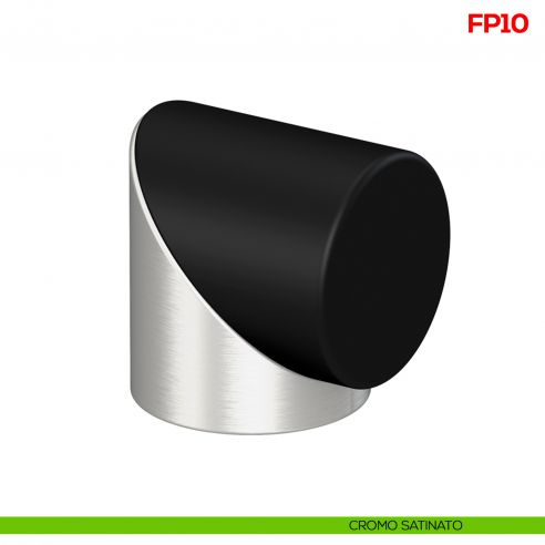 Fermaporta a pavimento Mital FP 10 - cromo satinato