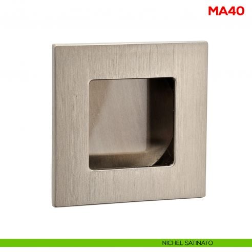 Maniglia incasso per mobile Mital MA40 - nichel satinato
