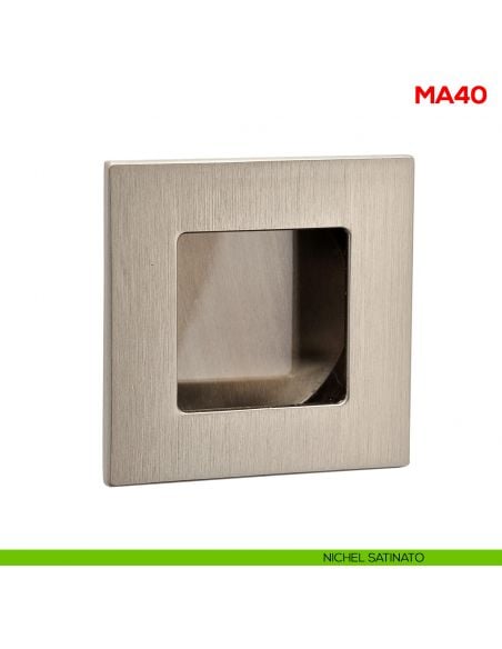 Maniglia incasso per mobile Mital MA40 - nichel satinato