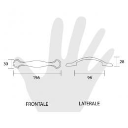 Maniglia per mobile Metal Style 2