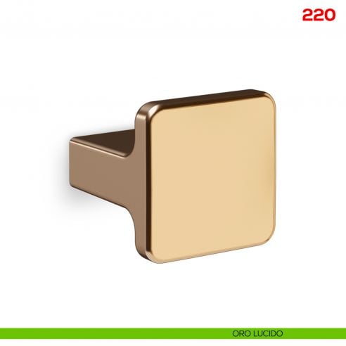 Pomello per mobile 220 Mital - oro lucido