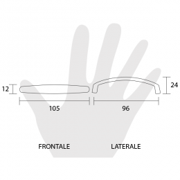 Maniglia per mobile Metal Style 2