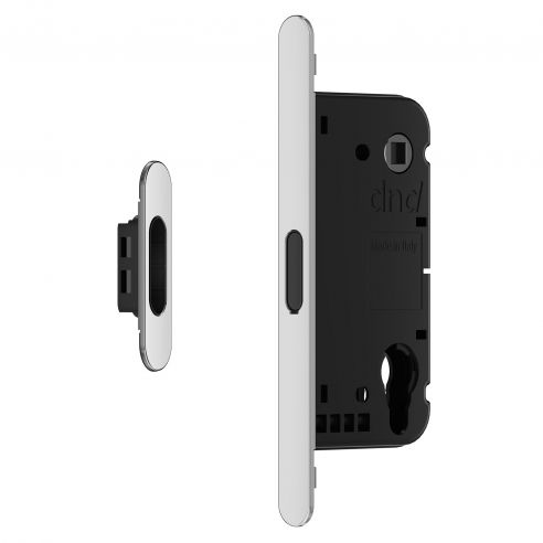 Serratura magnetica Dnd Vertical cilindro yale interasse 85 mm - cromo lucido