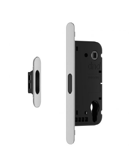 Serratura magnetica Dnd Vertical cilindro yale interasse 85 mm - cromo satinato