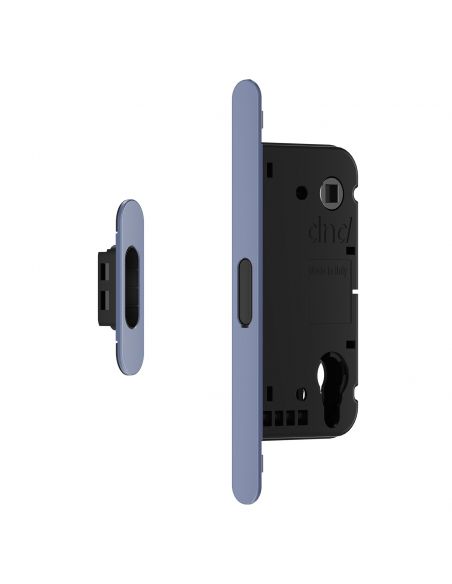 Serratura magnetica Dnd Vertical cilindro yale interasse 85 mm - blu colomba