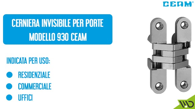 cerniera-a-scomparsa-ceam-930-scheda