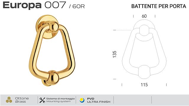 battente-per-porta-007-europa-reguitti-con-rosetta-liscia
