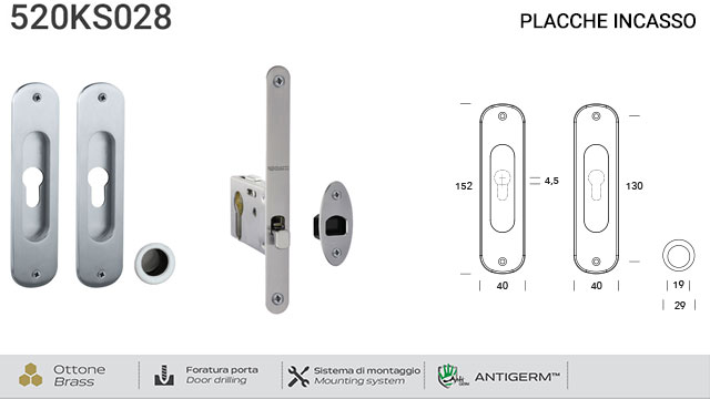 kit-placche-incasso-ovali-con-foro-yale-per-porta-scorrevole-520-reguitti-con-frontalino-di-trascinamento-e-serratura-028sr
