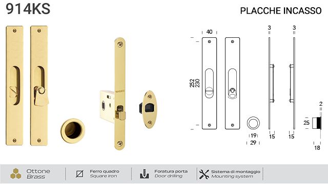 kit-placche-incasso-rettangolari-con-nottolino-pendente-per-porte-scorrevoli-914-reguitti-con-frontalino-di-trascinamento-e-serratura-026sr