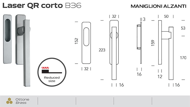maniglione-ribassato-alzante-laser-corto-qr-b36-reguitti-singolo